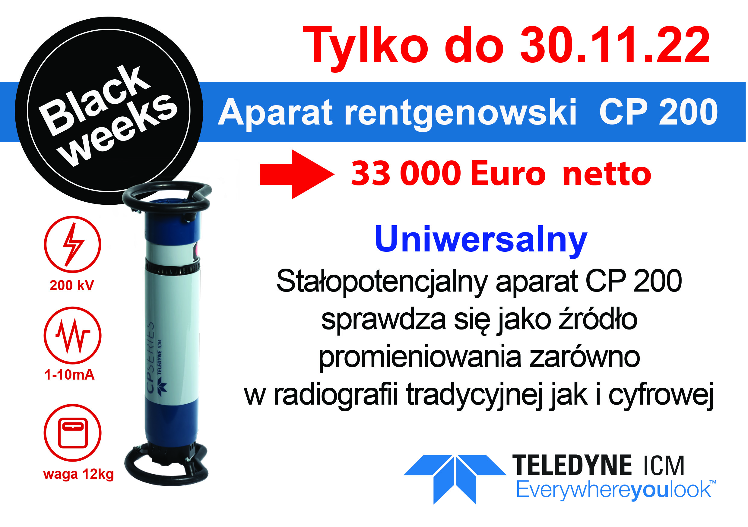 Black weeks lampa CP200