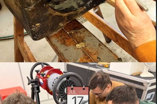 Prześwietlenie skrzynki z dna morza