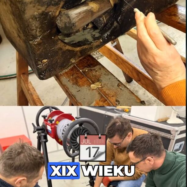 Prześwietlenie skrzynki z dna morza